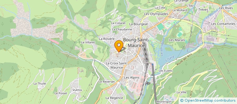 localisation de l'entreprise SERVICE PRONET  BOURG-SAINT-MAURICE
