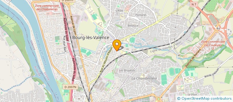 localisation de l'entreprise SERVICE PROPRETE PROFESSIONNELS-SP PRO  BOURG-LES-VALENCE