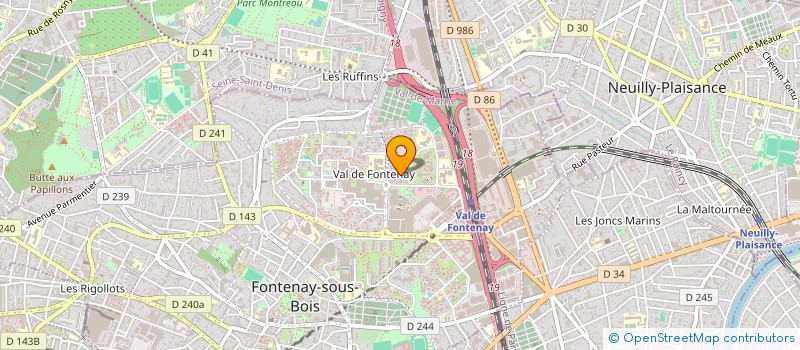 localisation de l'entreprise SERVICE PROTECTION SECURITE à FONTENAY-SOUS-BOIS