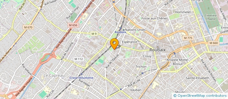 localisation de l'entreprise SERVICE RAPIDE DES FLANDRES à ROUBAIX