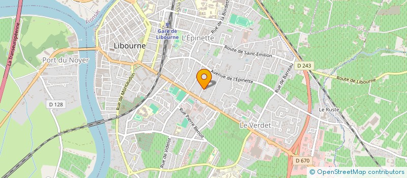 localisation de l'entreprise SERVICE RAPIDE LECHANI  LIBOURNE