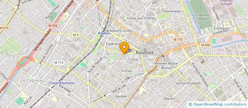 localisation de l'entreprise SERVICE RECHERCHE DEVELOPPEMENT à ROUBAIX