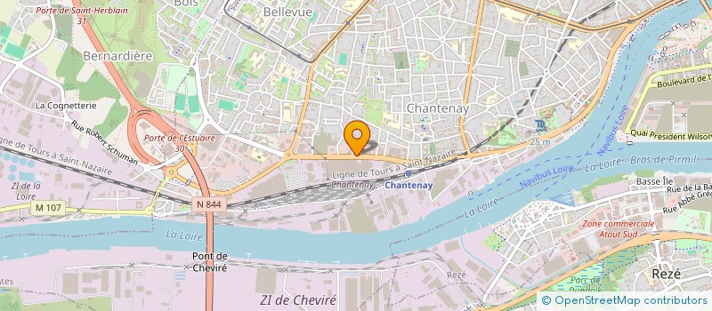 localisation de l'entreprise SERVICE REGIONAL DE NETTOYAGE à NANTES