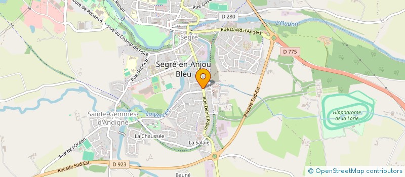 localisation de l'entreprise SERVICE RESTAURATION A DOMICILE  SEGRE-EN-ANJOU BLEU