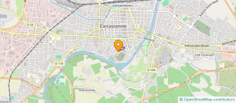 localisation de l'entreprise SERVICE RESTAURATION ET LOISIRS 3E RPIMA à CARCASSONNE