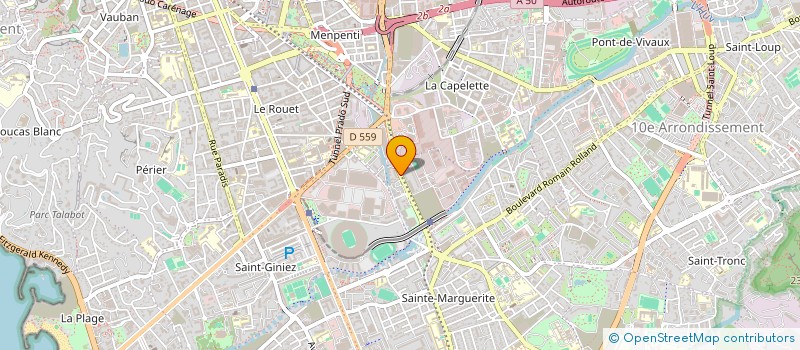 localisation de l'entreprise SERVICE RESTAURATION LOISIRS 72E BIMA à MARSEILLE