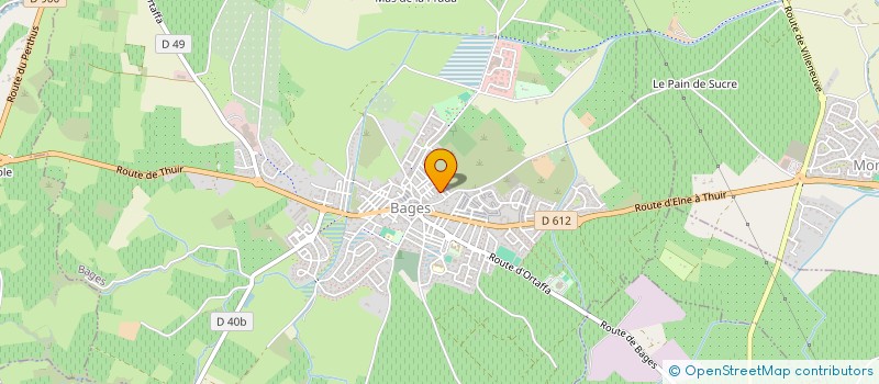 localisation de l'entreprise SERVICE RESTAURATION PIZZAS BALEARES  BAGES