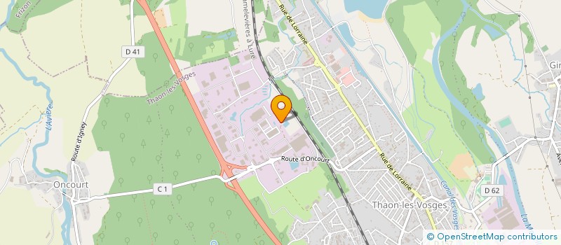 localisation de l'entreprise SERVICE ROBINETTERIE INDUSTRIELLE INOX  THAON-LES-VOSGES