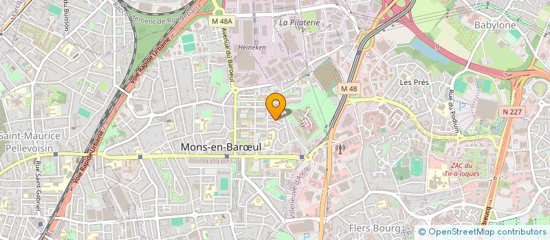 localisation de l'entreprise SERVICE'SERVI à MONS-EN-BARŒUL