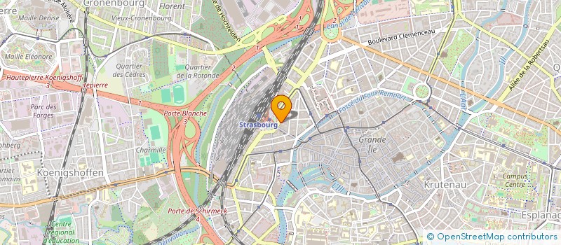 localisation de l'entreprise SERVICE SOCIAL AIDE VOYAGEURS à STRASBOURG