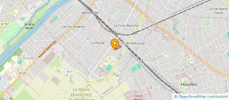 localisation de l'entreprise SERVICE SOCIAL DU TRAVAIL IDF à SARTROUVILLE