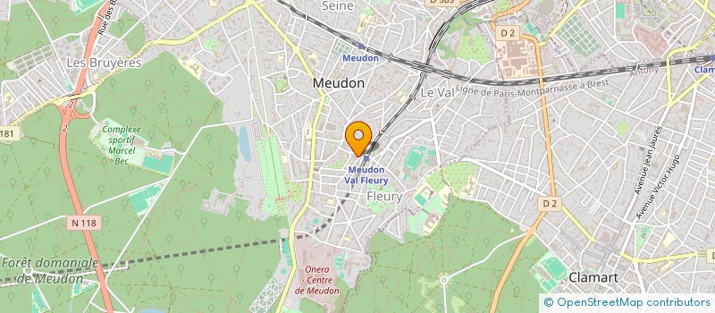 localisation de l'entreprise SERVICE SOCIAL PROPHYLAXIE DENTAIRE à MEUDON