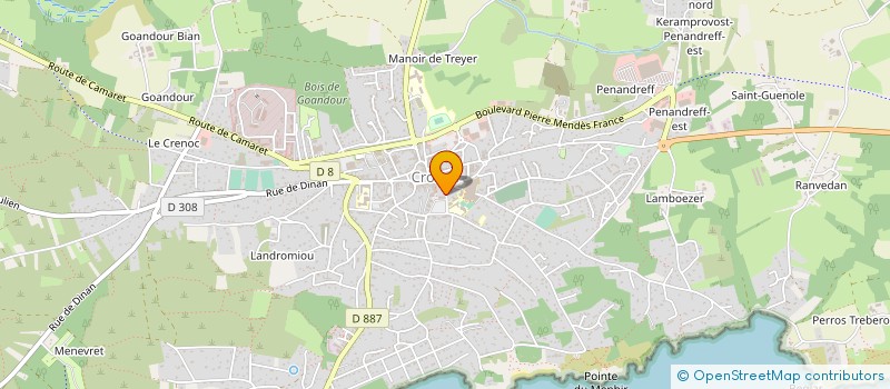 localisation de l'entreprise SERVICE SOINS A DOMICILE CROZON  CROZON