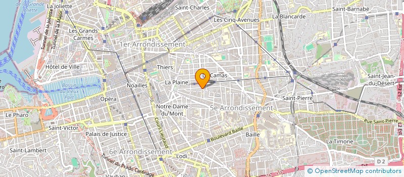 localisation de l'entreprise SERVICE SOINS INFIRMIERS DOM MERENTIE à MARSEILLE