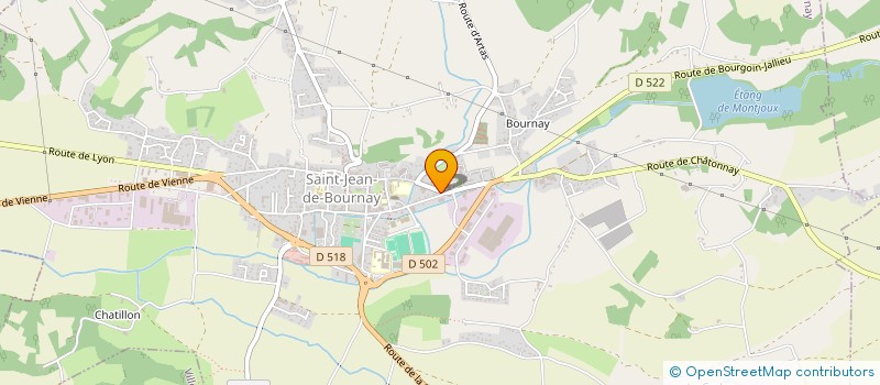 localisation de l'entreprise SERVICE SOINS INFIRMIERS PERSONNES AGEES à SAINT-JEAN-DE-BOURNAY