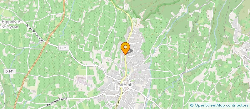 localisation de l'entreprise SERVICE SUD  CAROMB