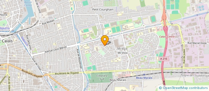 localisation de l'entreprise SERVICE TECHNIQUE ACTIVITES JEUNESSE à CALAIS