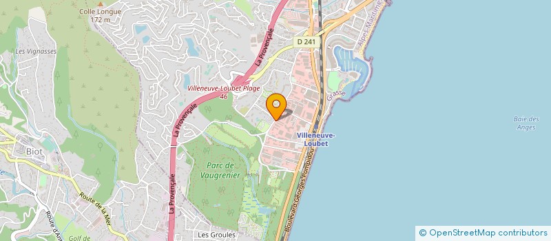localisation de l'entreprise SERVICE TELE SURVEILLANCE PROTECTION ELE à VILLENEUVE-LOUBET