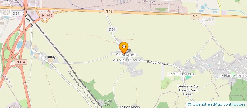 localisation de l'entreprise SERVICE TELECOM à LE VIEIL-EVREUX