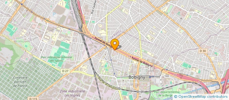 localisation de l'entreprise SERVICE TRANSPORT DISTRIBUTION  BOBIGNY