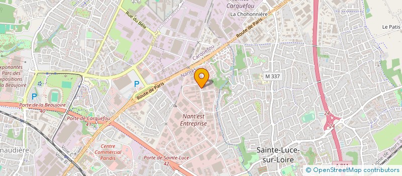 localisation de l'entreprise SERVICE - TRANSPORT - ENTREPOSAGE - MANUTENTION - STEM à NANTES