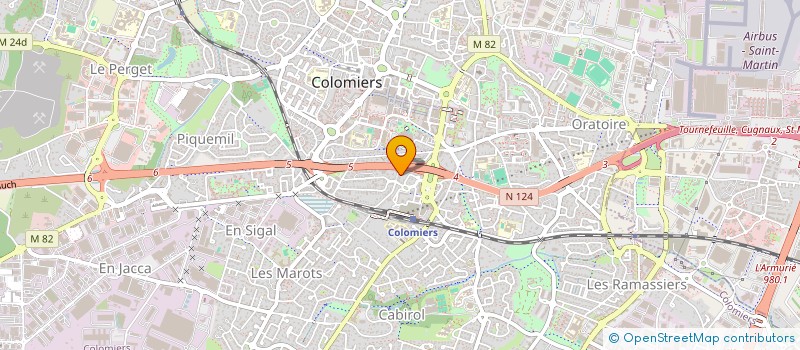 localisation de l'entreprise SERVICE TRANSPORTS MESSAGERIES SUD OUEST à COLOMIERS