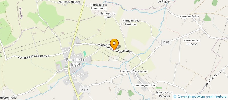 localisation de l'entreprise SERVICE VACHERS REMPLACEMENT  RAUVILLE-LA-BIGOT