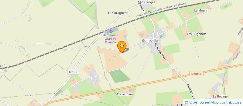 localisation de l'entreprise SERVICE VERT  BOLLEVILLE