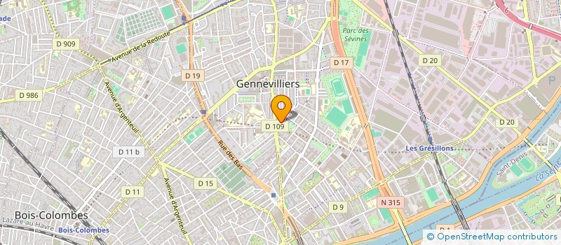 localisation de l'entreprise SERVICE VOITURIER PARIS à GENNEVILLIERS