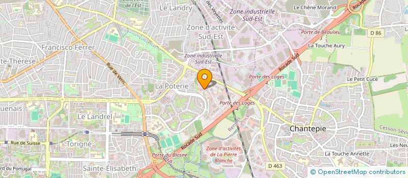 localisation de l'entreprise SERVICEA à RENNES