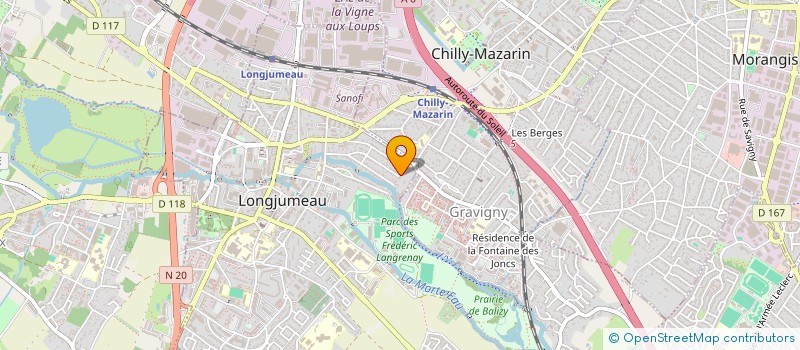 localisation de l'entreprise SERVICEADOM à LONGJUMEAU