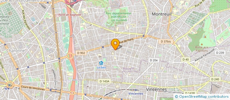 localisation de l'entreprise SERVICES  MONTREUIL