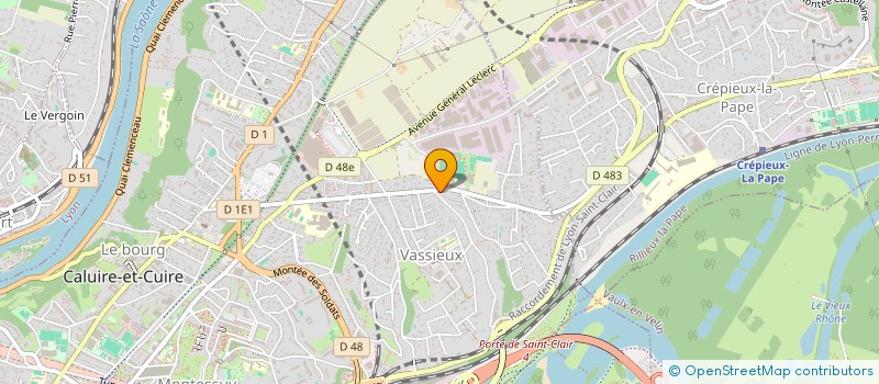 localisation de l'entreprise SERVICES 69 à CALUIRE-ET-CUIRE