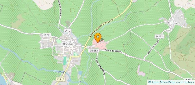 localisation de l'entreprise SERVICES +  OLONZAC