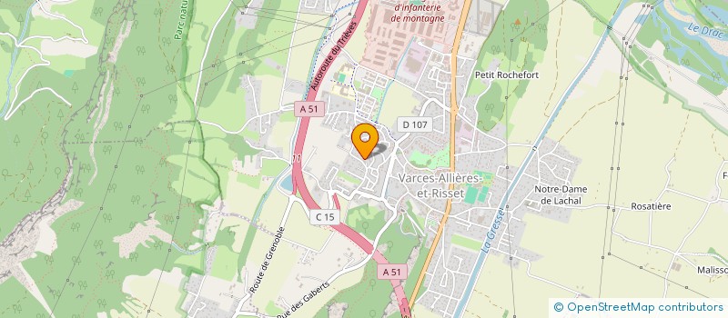 localisation de l'entreprise SERVICES A DOM  VARCES-ALLIERES-ET-RISSET