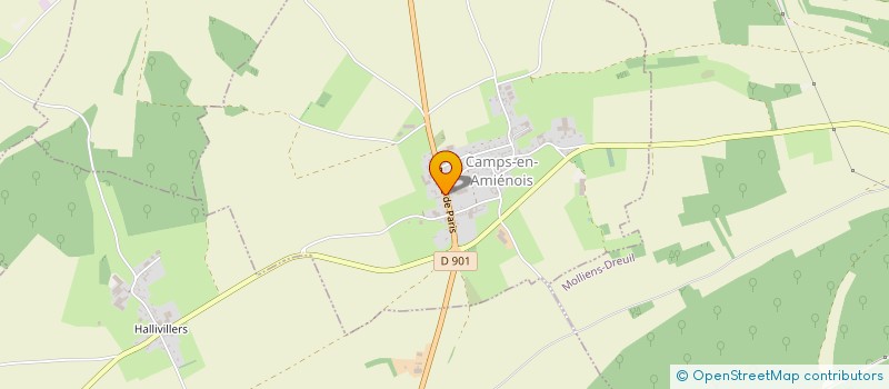 localisation de l'entreprise SERVICES-AGRI  CAMPS-EN-AMIENOIS