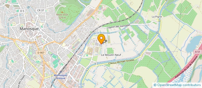 localisation de l'entreprise SERVICES AGRICOLE PROVENCE ALPES à MANOSQUE
