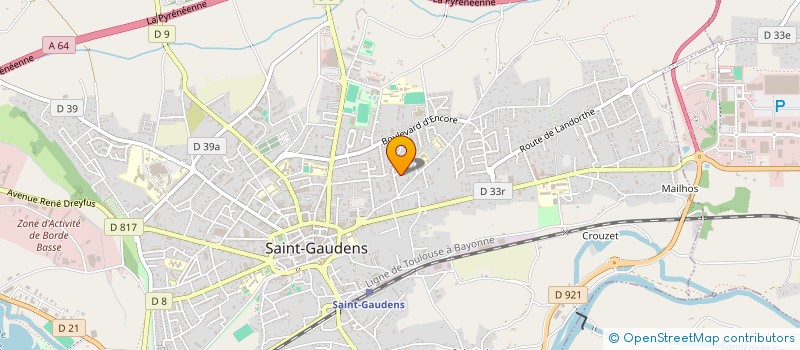 localisation de l'entreprise SERVICES AIDE A DOMICILE COMMINGEOIS  SAINT-GAUDENS