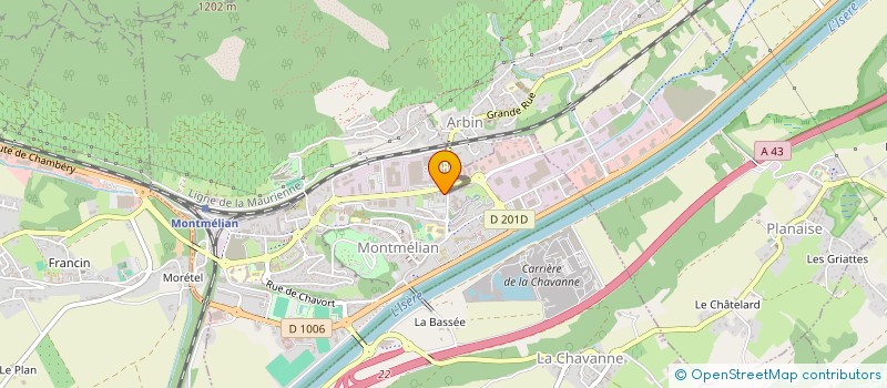 localisation de l'entreprise SERVICES ALPIN  MONTMELIAN