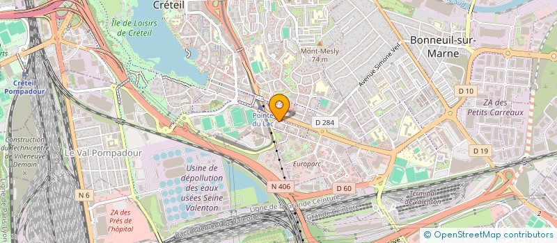 localisation de l'entreprise SERVICES AMENAGEMENT MONTAGE  CRETEIL