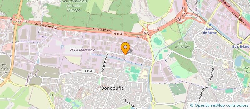 localisation de l'entreprise SERVICES AUTO BONDOUFLE  BONDOUFLE