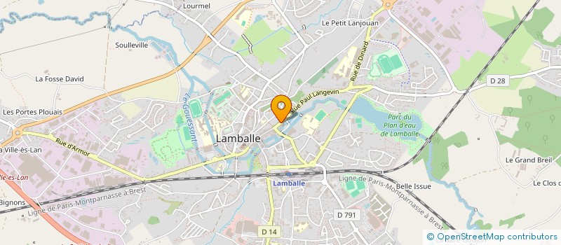 localisation de l'entreprise SERVICES AUTOMATISMES FERMETURES ELECTRICITE ASCENSEURS à LAMBALLE-ARMOR