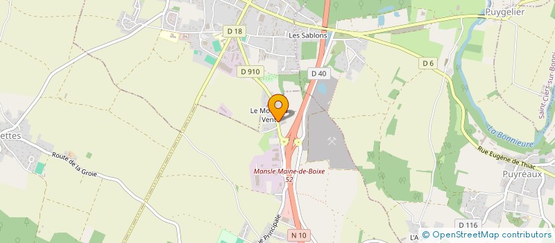 localisation de l'entreprise SERVICES AUTOS 16  MAINE-DE-BOIXE