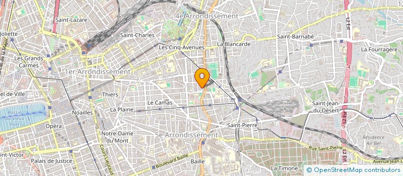 localisation de l'entreprise SERVICES AUTOS PNEUS à MARSEILLE 4