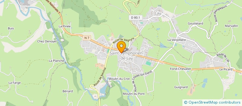 localisation de l'entreprise SERVICES AUX POPULATIONS ENTRE LOIRE ET RHONE à SAINT-SYMPHORIEN-DE-LAY