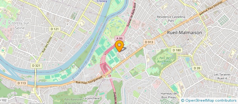 localisation de l'entreprise SERVICES AUX PROJETS EN ABREVIATION SERPRO à RUEIL-MALMAISON