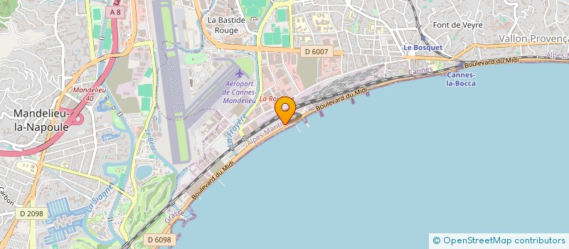 localisation de l'entreprise SERVICES AVIA à CANNES