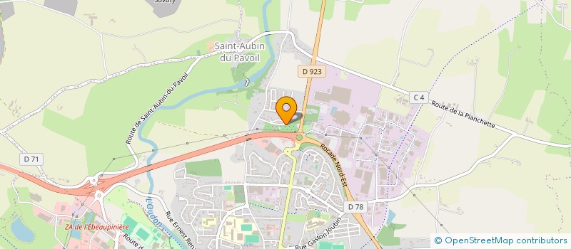 localisation de l'entreprise SERVICES AVICOLES  SEGRE-EN-ANJOU BLEU