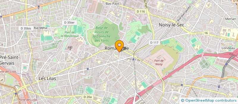 localisation de l'entreprise SERVICES BAT à ROMAINVILLE