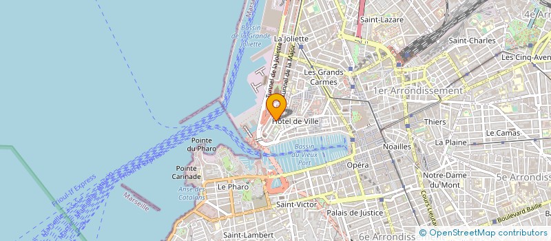 localisation de l'entreprise SERVICES BATIMENT MEDITERRANEENS à MARSEILLE